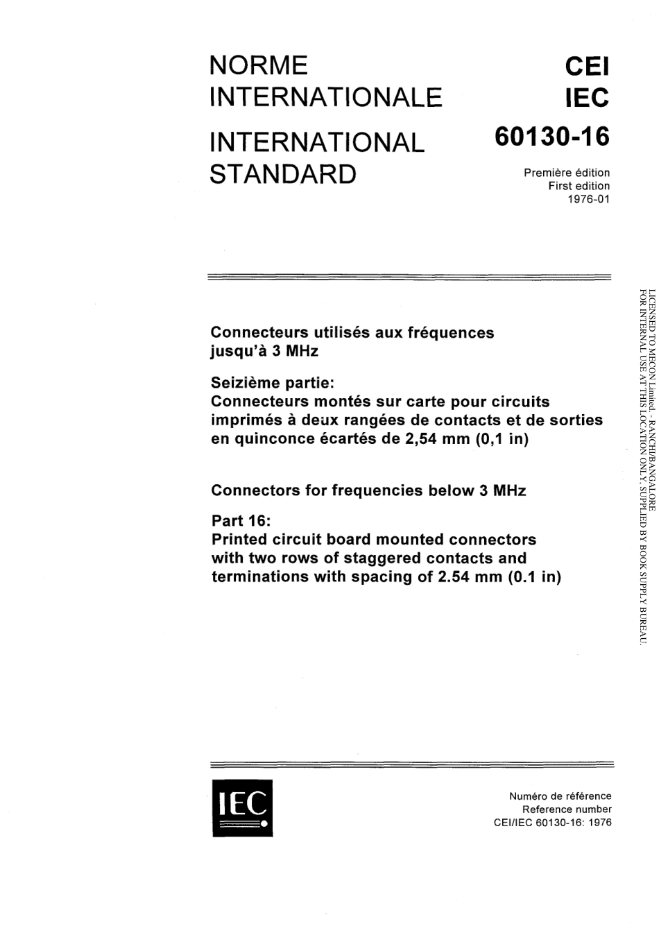 IEC 60130-16-1976 scan.pdf_第1页