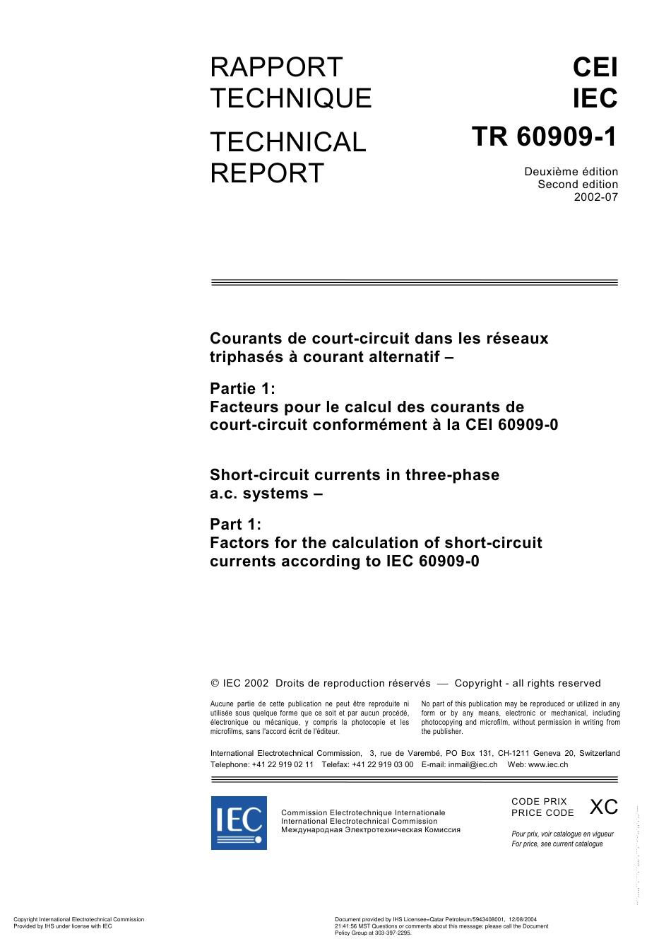 IEC TR 60909-1-2002.pdf_第3页