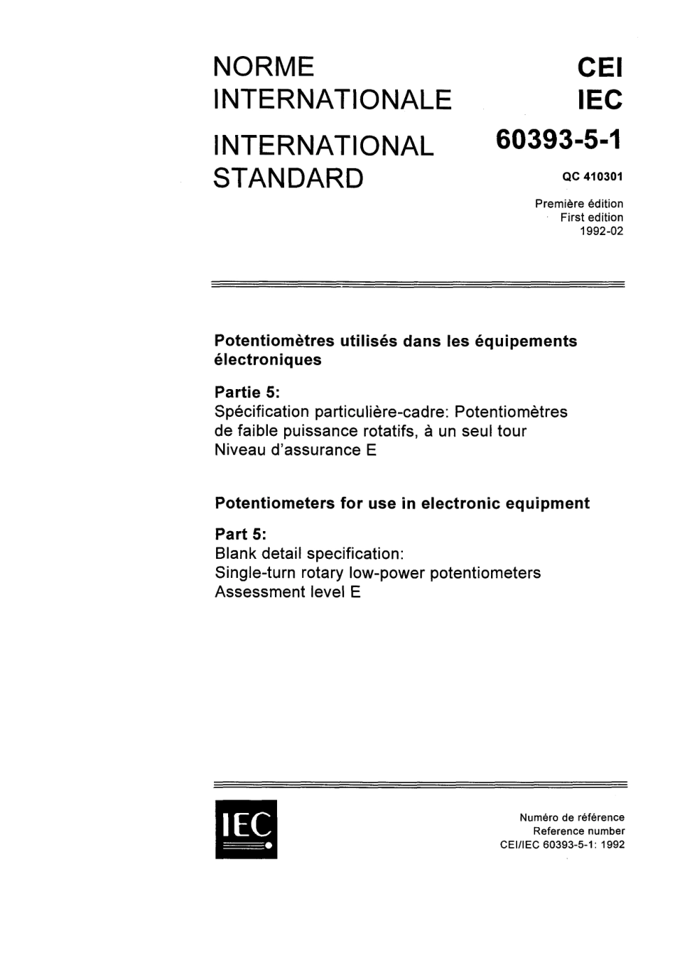 IEC 60393-5-1-1992 scan.pdf_第1页
