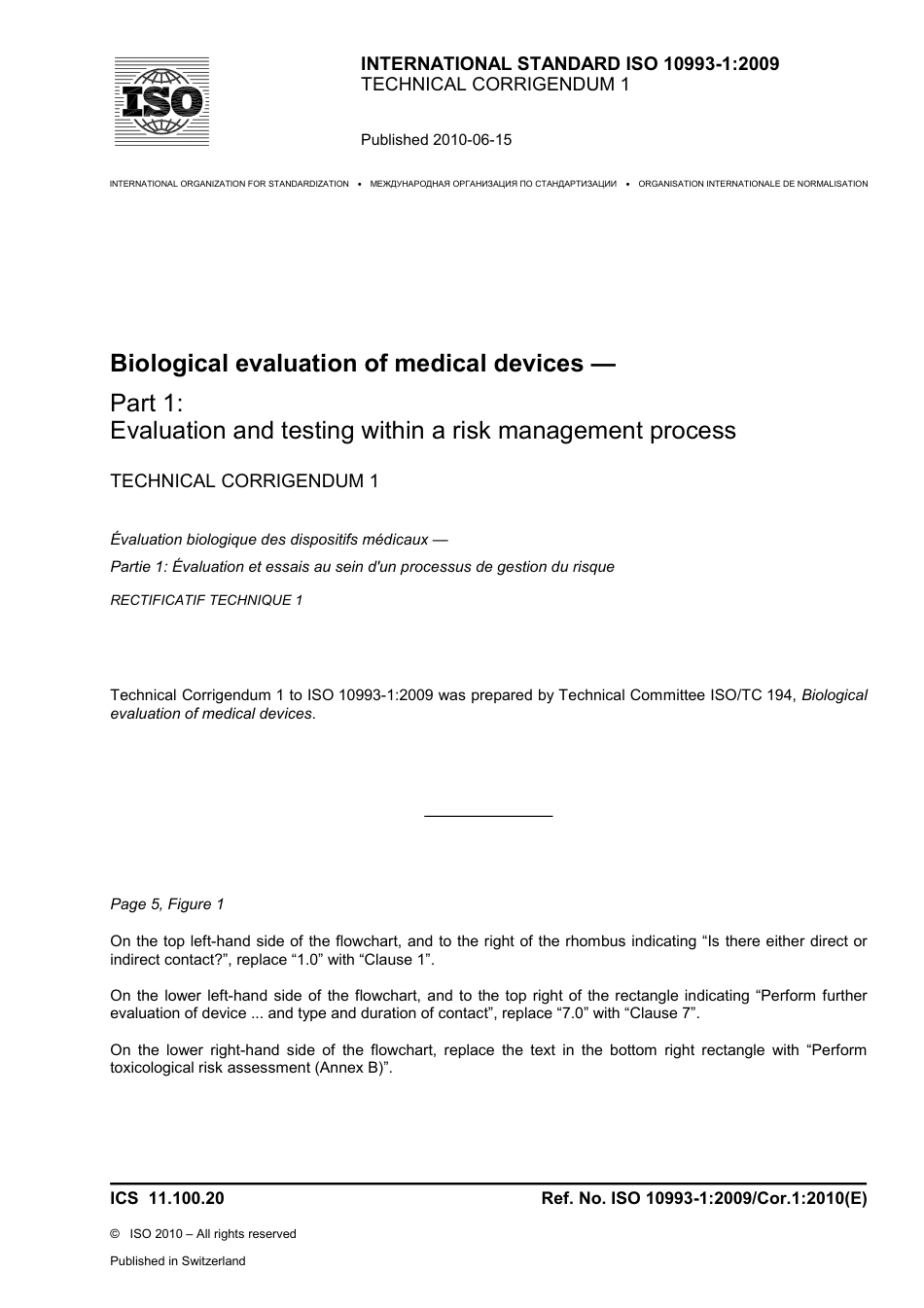 ISO 10993-1-2009 cor1-2010.pdf_第1页