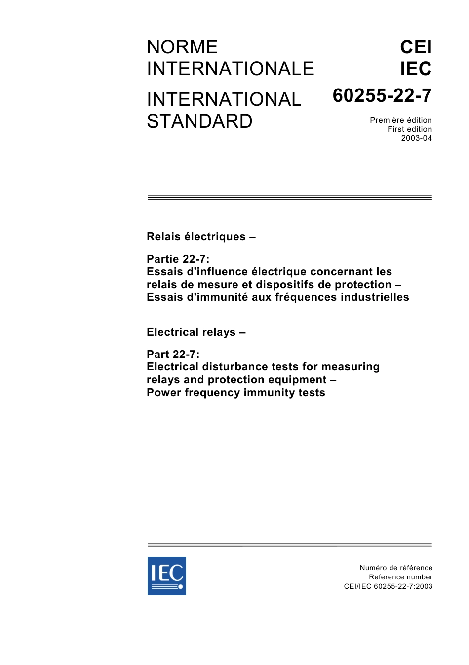IEC 60255-22-7-2003.pdf_第1页