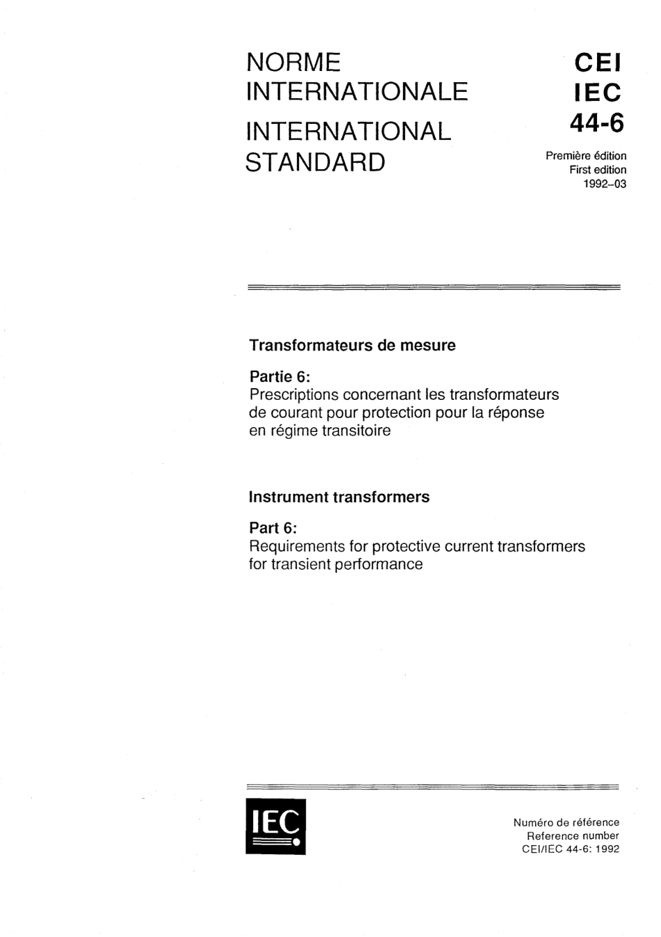 IEC 60044-6-1992 scan.pdf_第1页