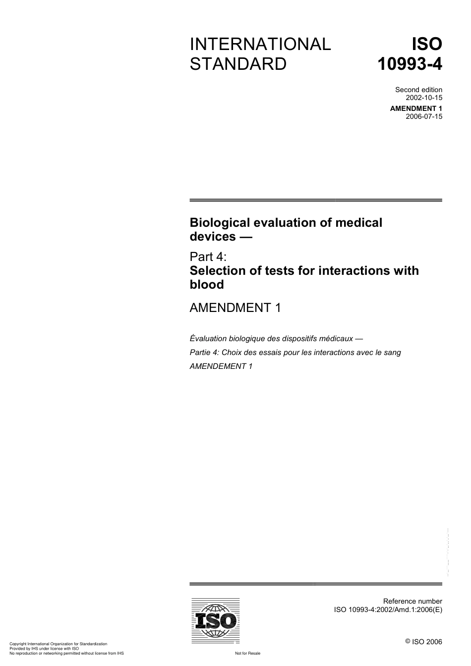 ISO 10993-4-2002 amd1-2006.pdf_第1页
