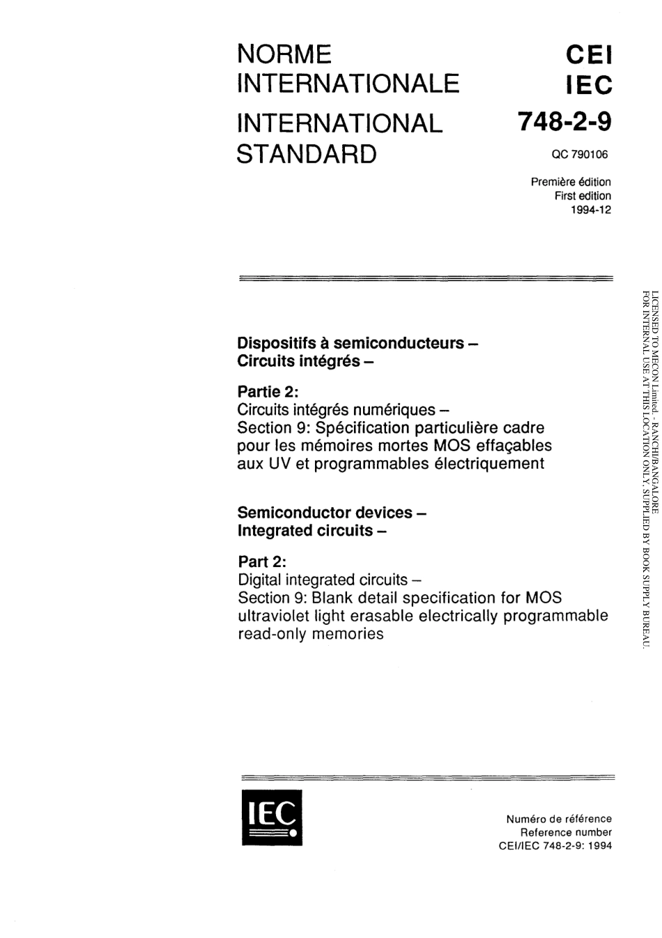 IEC 60748-2-9-1994 scan.pdf_第1页