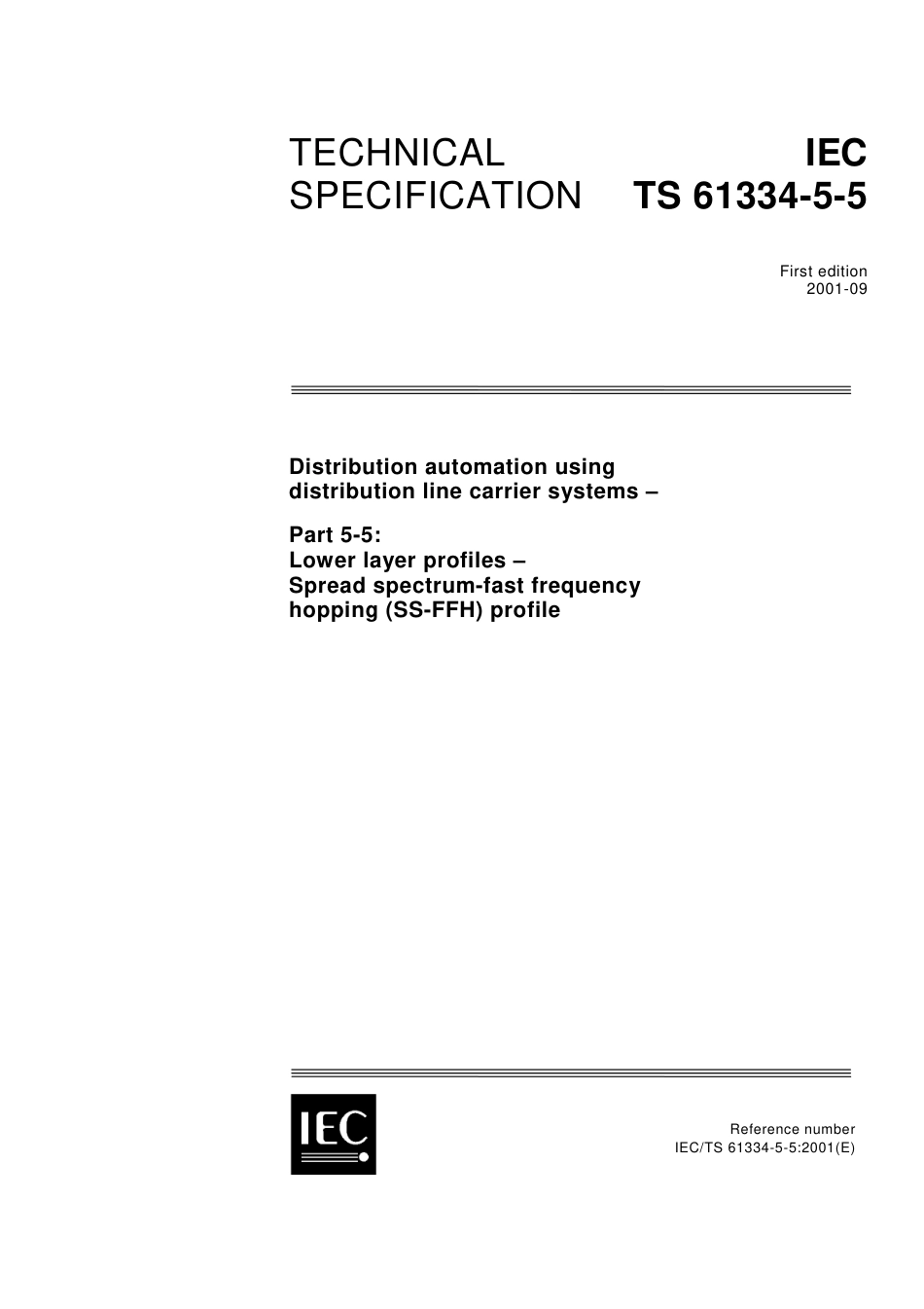 IEC TS 61334-5-5-2001.pdf_第1页