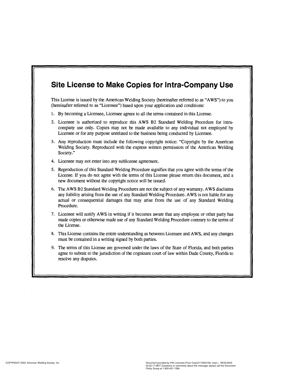 AWS B2.1-1-018-94 在焊接条件下18到1-12英尺厚E71T-8碳钢的自保护助溶剂芯电弧焊的标准焊接程序规范(WPS)(M-1P-1S-1, 1或.pdf_第2页