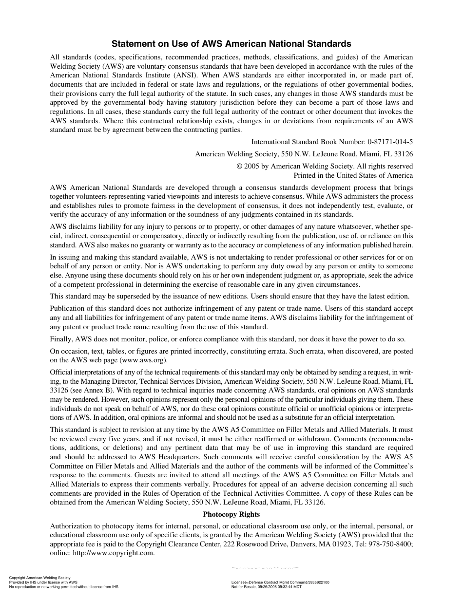 AWS A5.18-05 Specification for Carbon Steel Electrodes and Rods for Gas Shielded Arc Welding.pdf_第3页