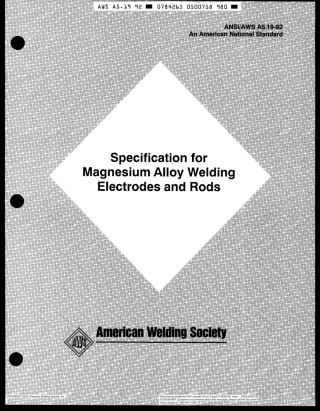 AWS A5.19-92 Specification for Magnesium Alloy Welding Electrodes and Rods R(1997).pdf