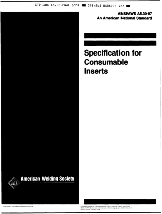 AWS A5.30-97 Specification for Consumable Inserts.pdf