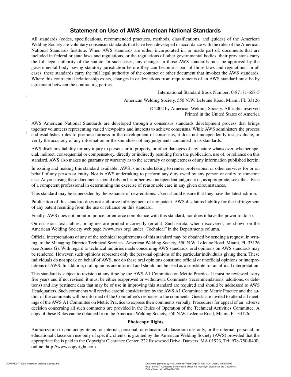 AWS A1.1-01 Metric Practice Guide for the Welding Industry.pdf_第3页