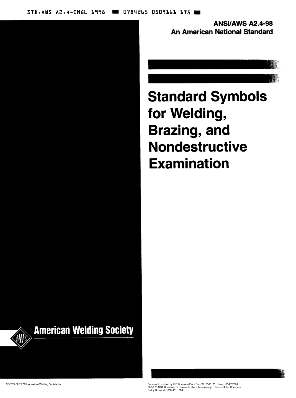 AWS A2.4-98 Standard Symbols for Welding, Brazing, and Nondestructive Examination.pdf_第1页
