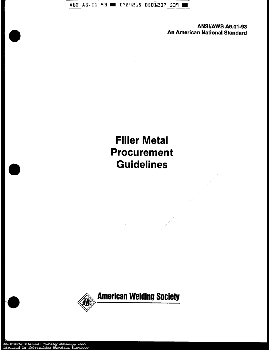 AWS A5.01-93 Filler Metal Procurement Guidelines.pdf_第1页