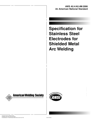AWS A5.4-2006 保护金属电弧焊用不锈钢焊接焊条.pdf