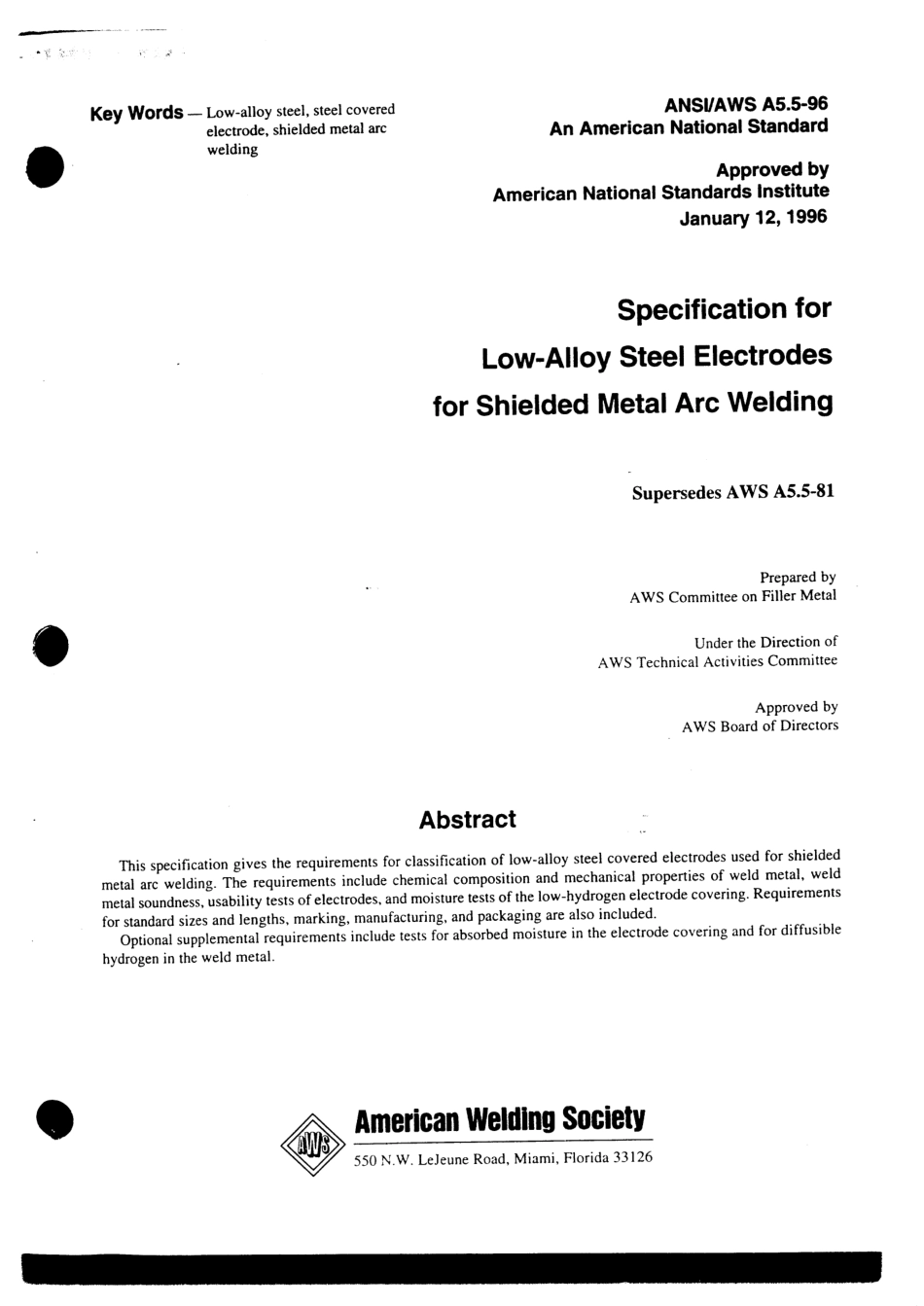 AWS A5.5-96 Specification for Low-Alloy Steel Electrodes for Shielded Metal Arc Welding.pdf_第2页