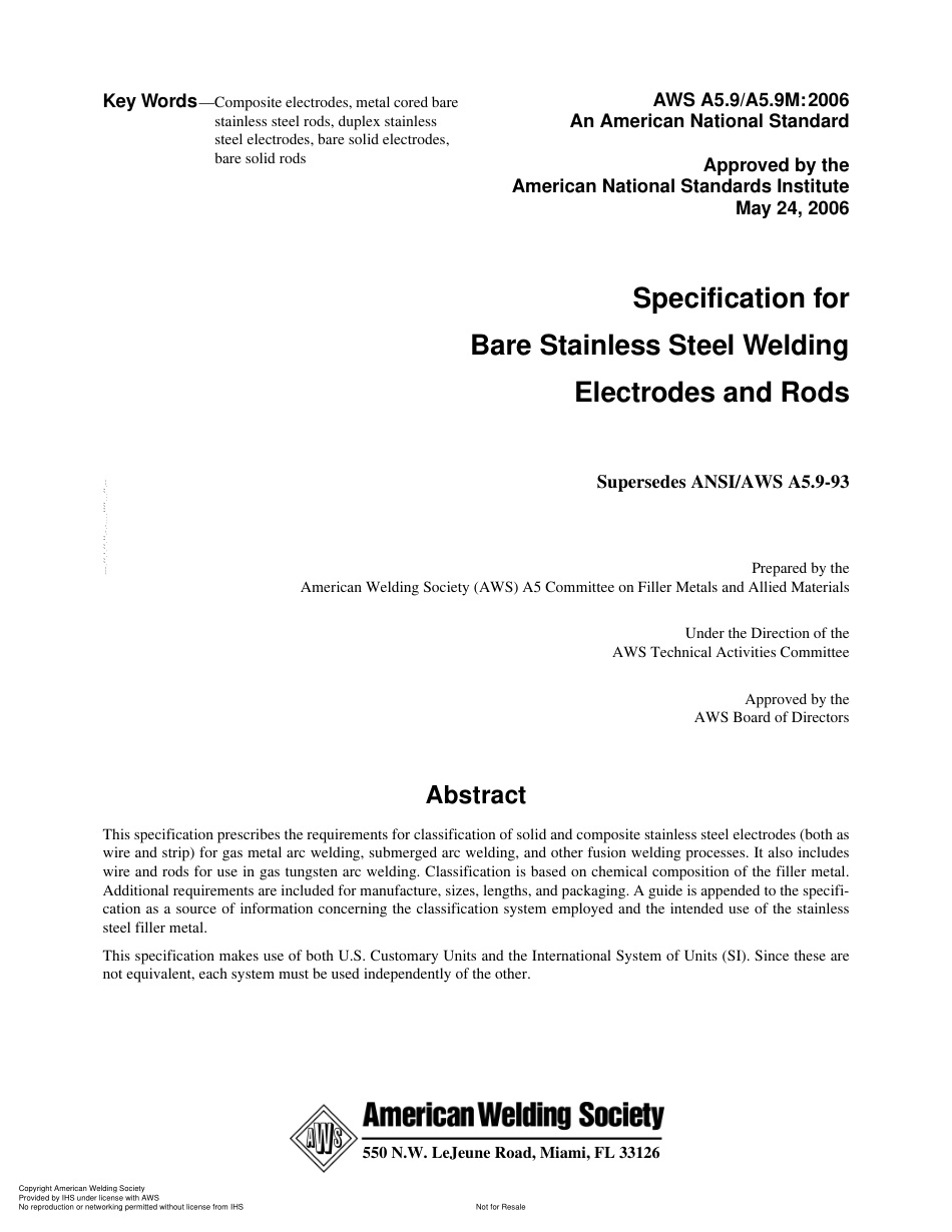 AWS A5.9-2006 不锈钢裸焊丝.pdf_第2页