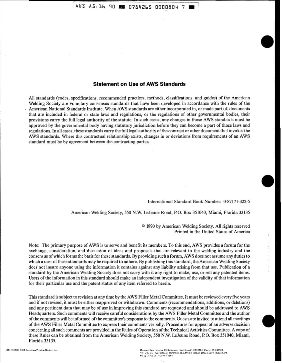 AWS A5.16-90 Specification for Titanium and Titanium Alloy Welding Electrodes and Rods R(1997).pdf_第3页