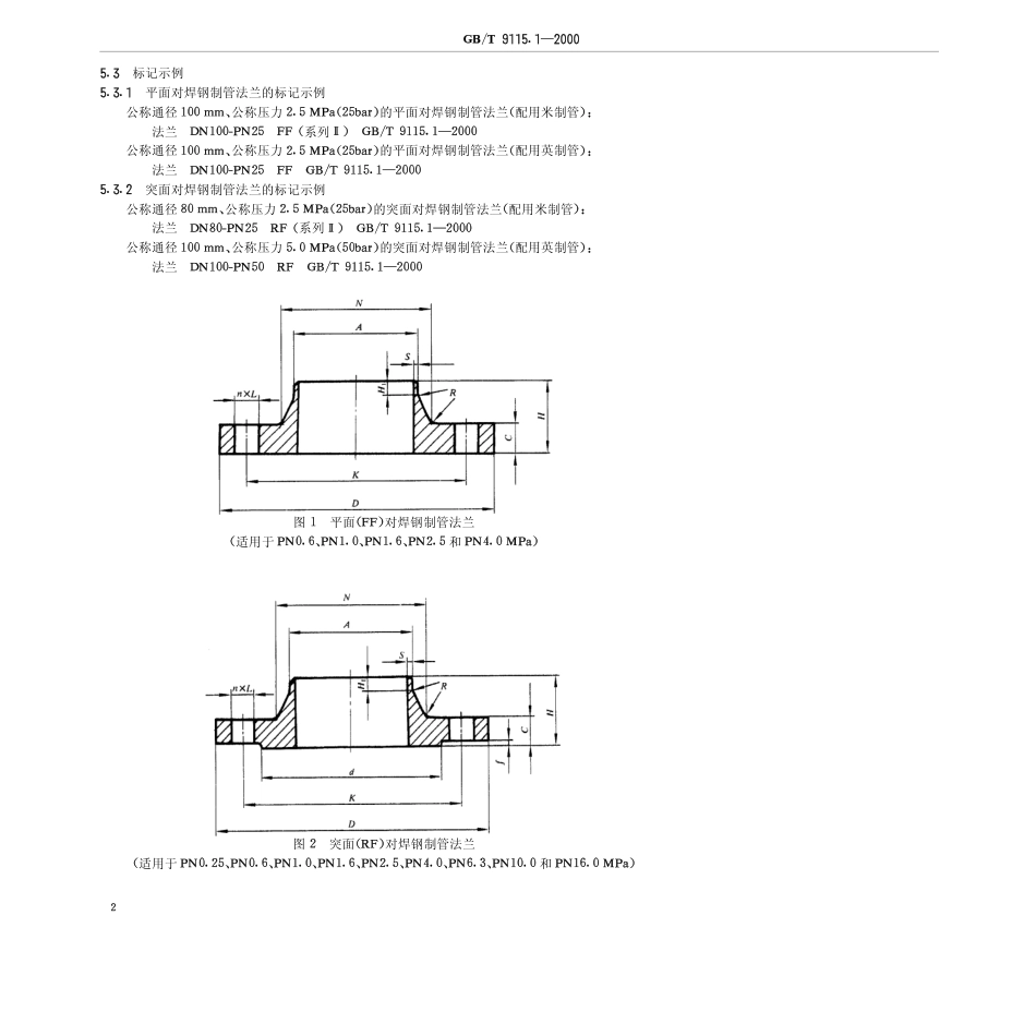 GB T9115[1][1].1-2000平面、突面对焊钢制管法兰.pdf_第3页