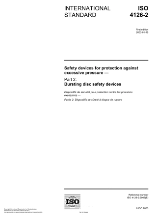 ISO 4126-2-2003 EN Safety devices for protection against excessive pressure Part2 Bursting disc safety devices.pdf