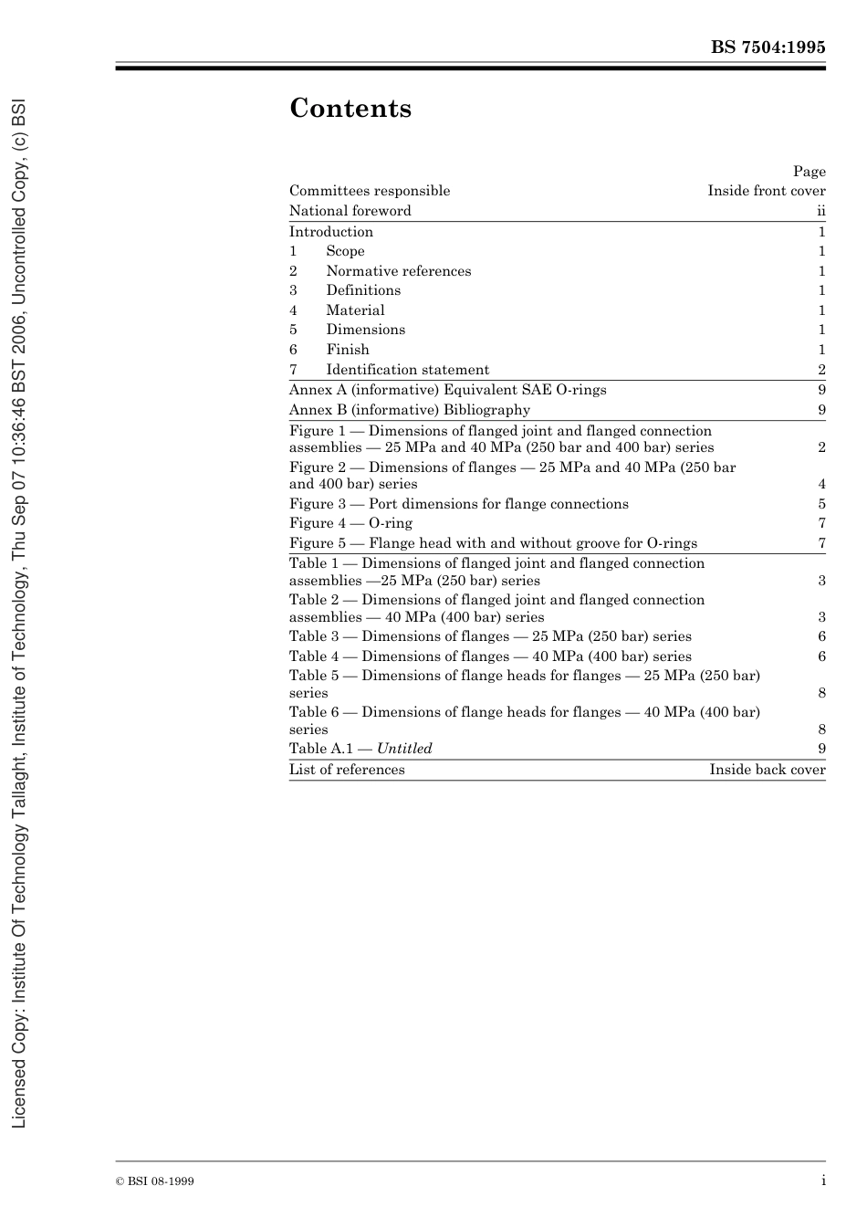 ISO 6164-94 液压传动.压力为2.5MPa至40MPa(25巴至400巴)时使用的四头螺钉整体方形法兰连接件.pdf_第3页