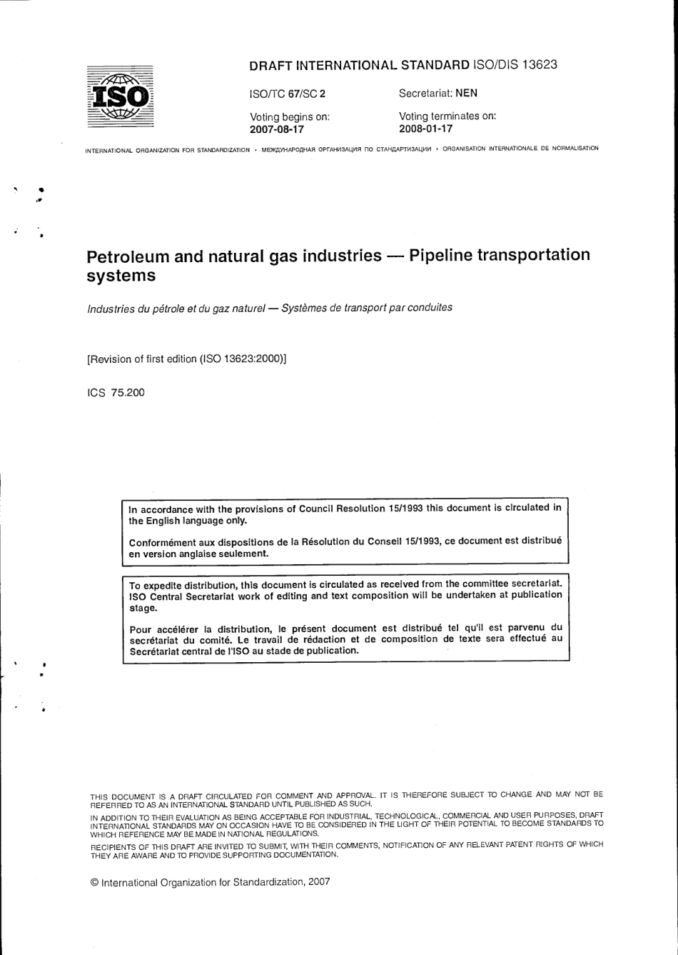 ISO 13623-2008 石油和天然气工业-管道输送系统.PDF_第1页
