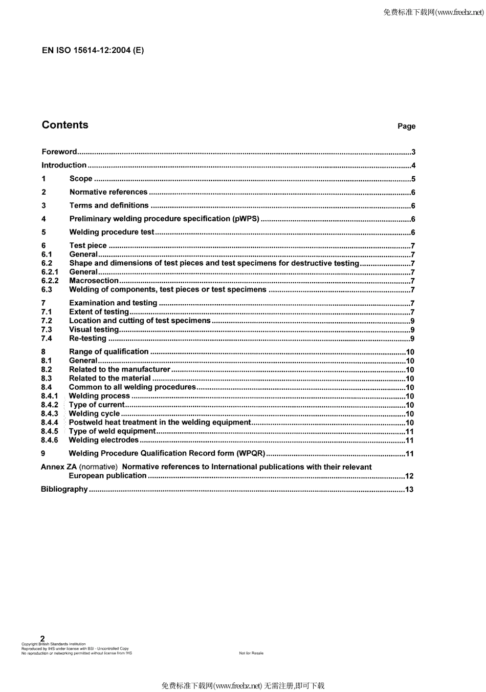 ISO 15614-12-2004金属材料焊接程序的规范和鉴定.焊接程序试验 第12部分：点焊、缝焊及凸焊.pdf_第2页