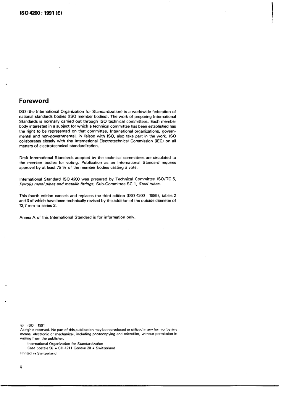 ISO 4200-1991 EN 焊接和无缝平端钢管 管的尺寸和单位长度重量的一览表.pdf_第2页