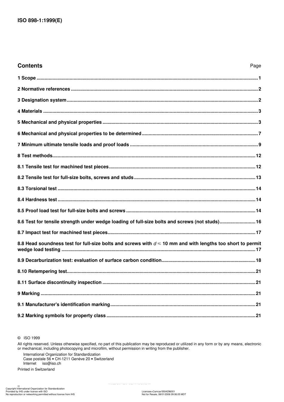 ISO 898-1-99 碳钢合金钢紧固件机械性能-螺栓螺钉和双头螺栓.pdf_第2页