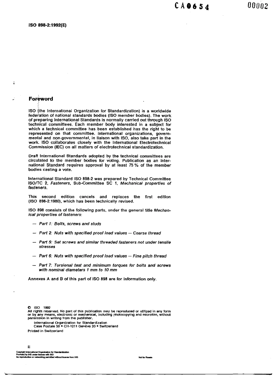 ISO 898-2-92 紧固件机械性能-螺母.pdf_第2页