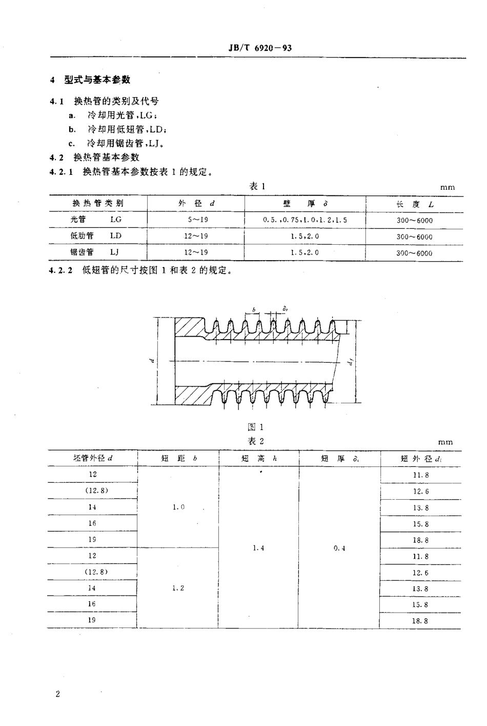 JBT6920-93管壳式油冷器用换热器.pdf_第3页