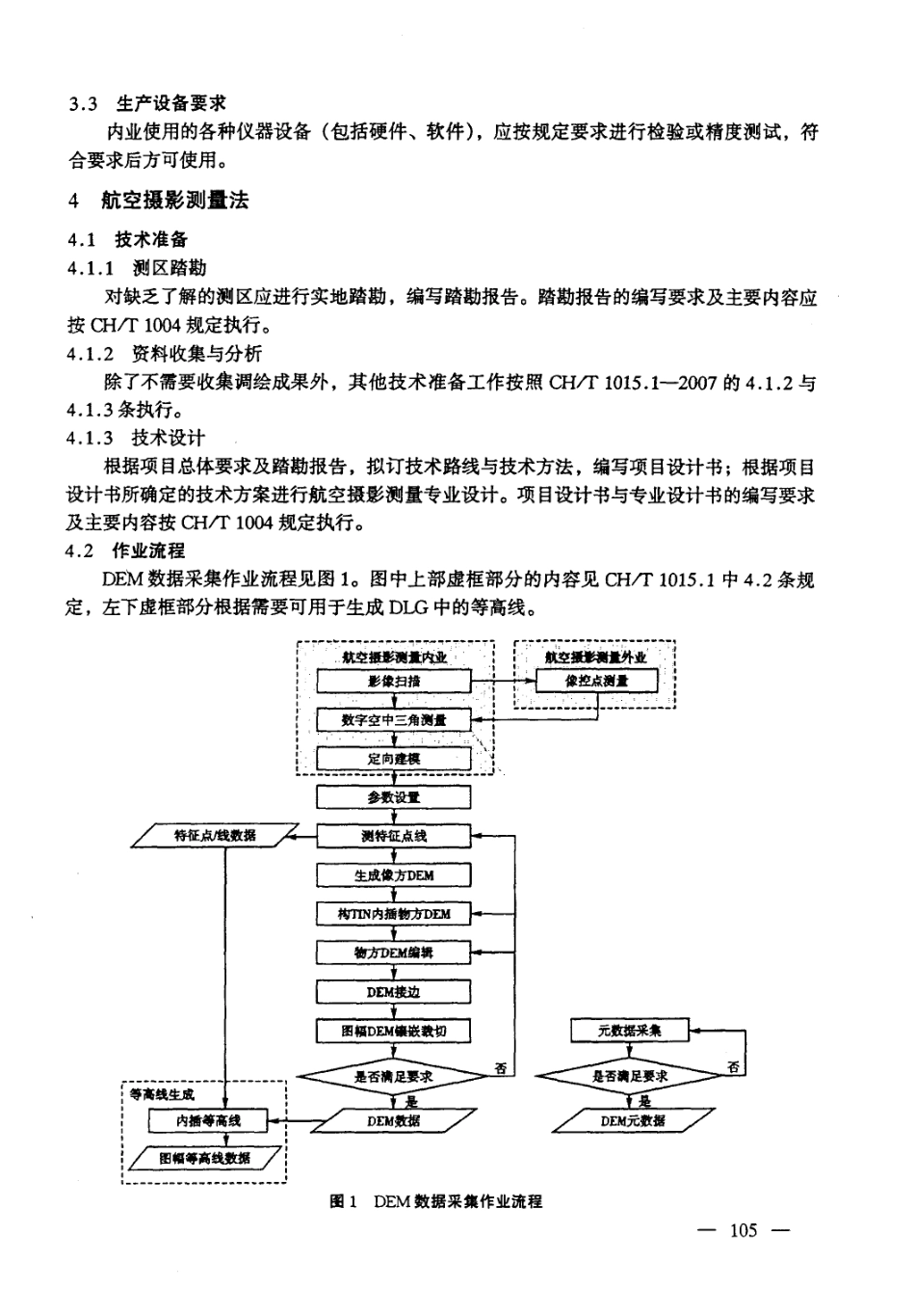 CHT 1015.2-2007 基础地理信息数字产品 1：10000 1：50000生产技术规程 第2部分：数字高程模型(DEM) .pdf_第3页