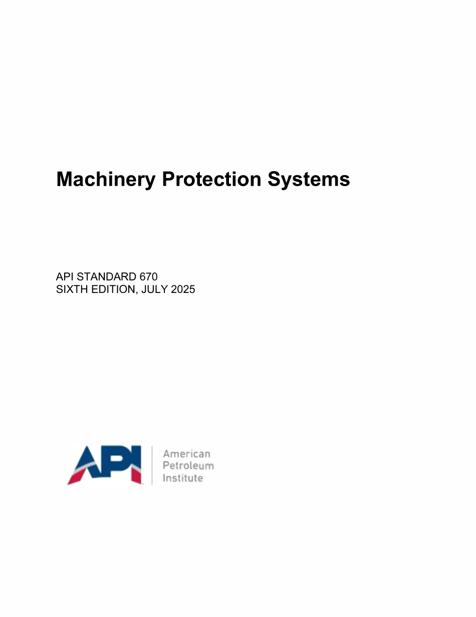 API STD 670-2025.pdf_第1页
