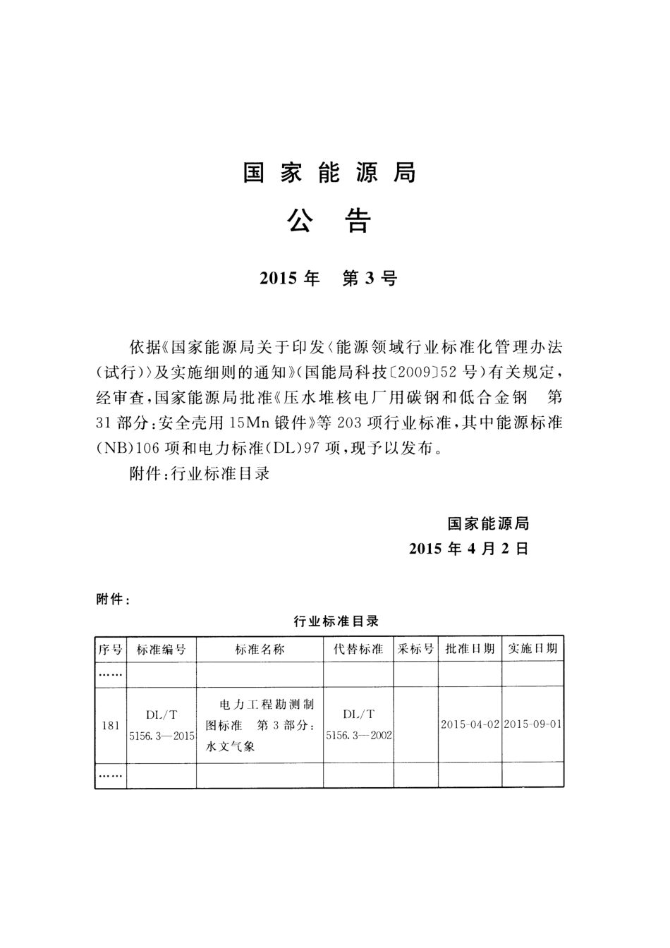DLT 5156.3-2015 电力工程勘测制图标准 第3部分：水文气象.pdf_第3页