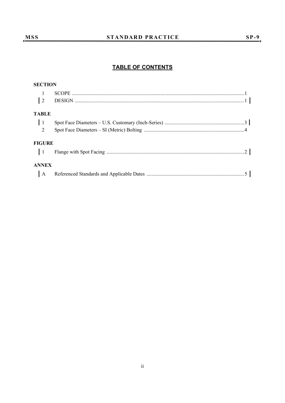MSS SP-9-2018 青铜、铁和钢制法兰的孔口平面.pdf_第3页