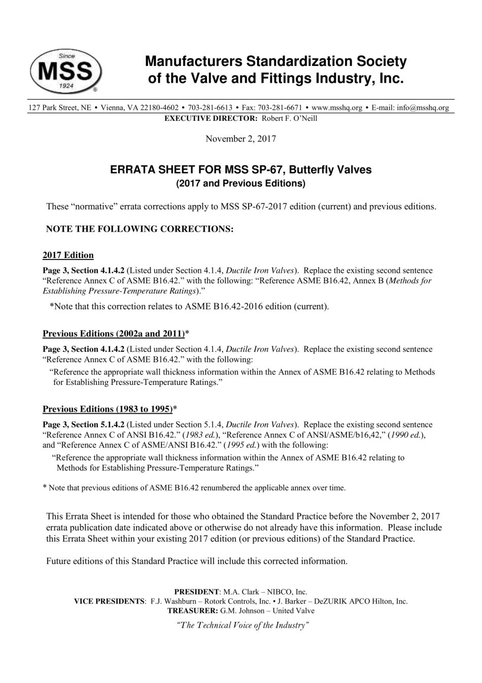 MSS SP-67-2017 蝶阀 Butterfly Valves.pdf_第3页