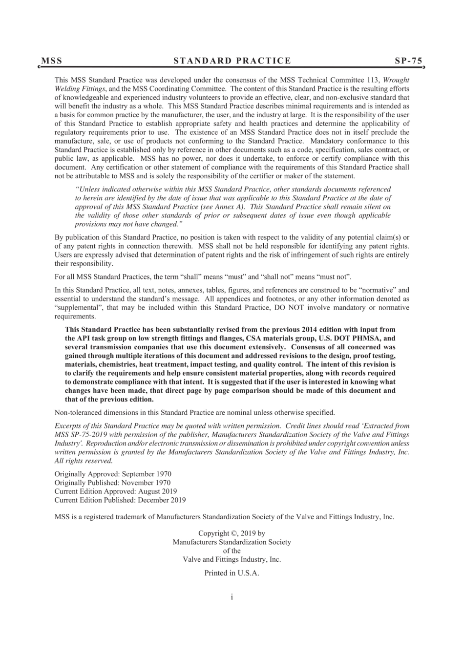 MSS SP-75-2019 优质钢制对焊管件规范.pdf_第2页