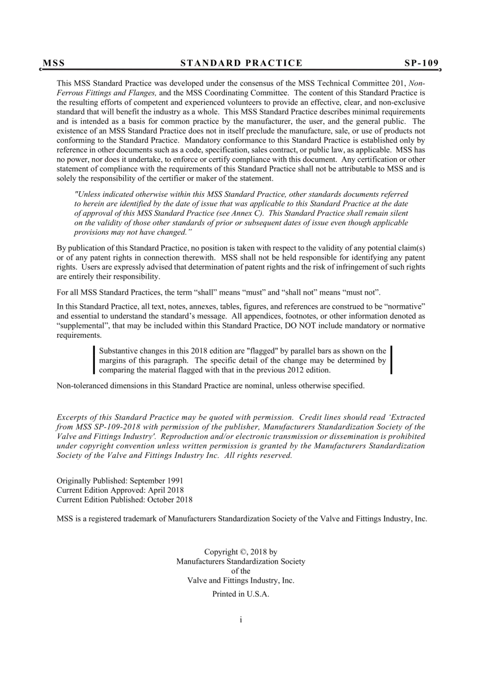 MSS SP-109-2018 铜焊接头压力管件.pdf_第2页