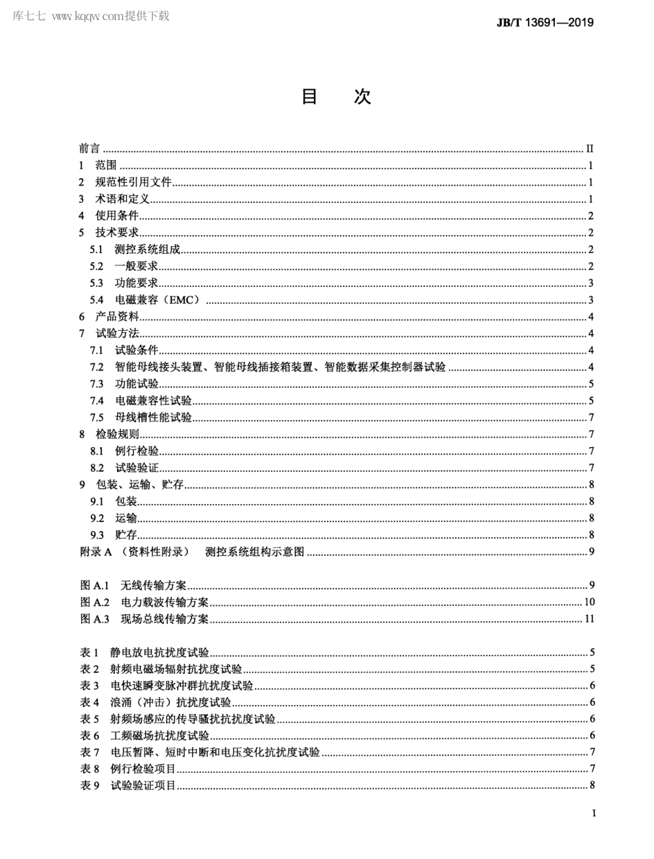 JBT 13691-2019 母线槽智能测控系统.pdf_第2页