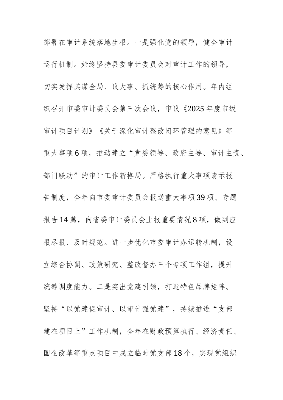 审计机关党组2025年述职述廉述党建工作总结范文.docx_第2页