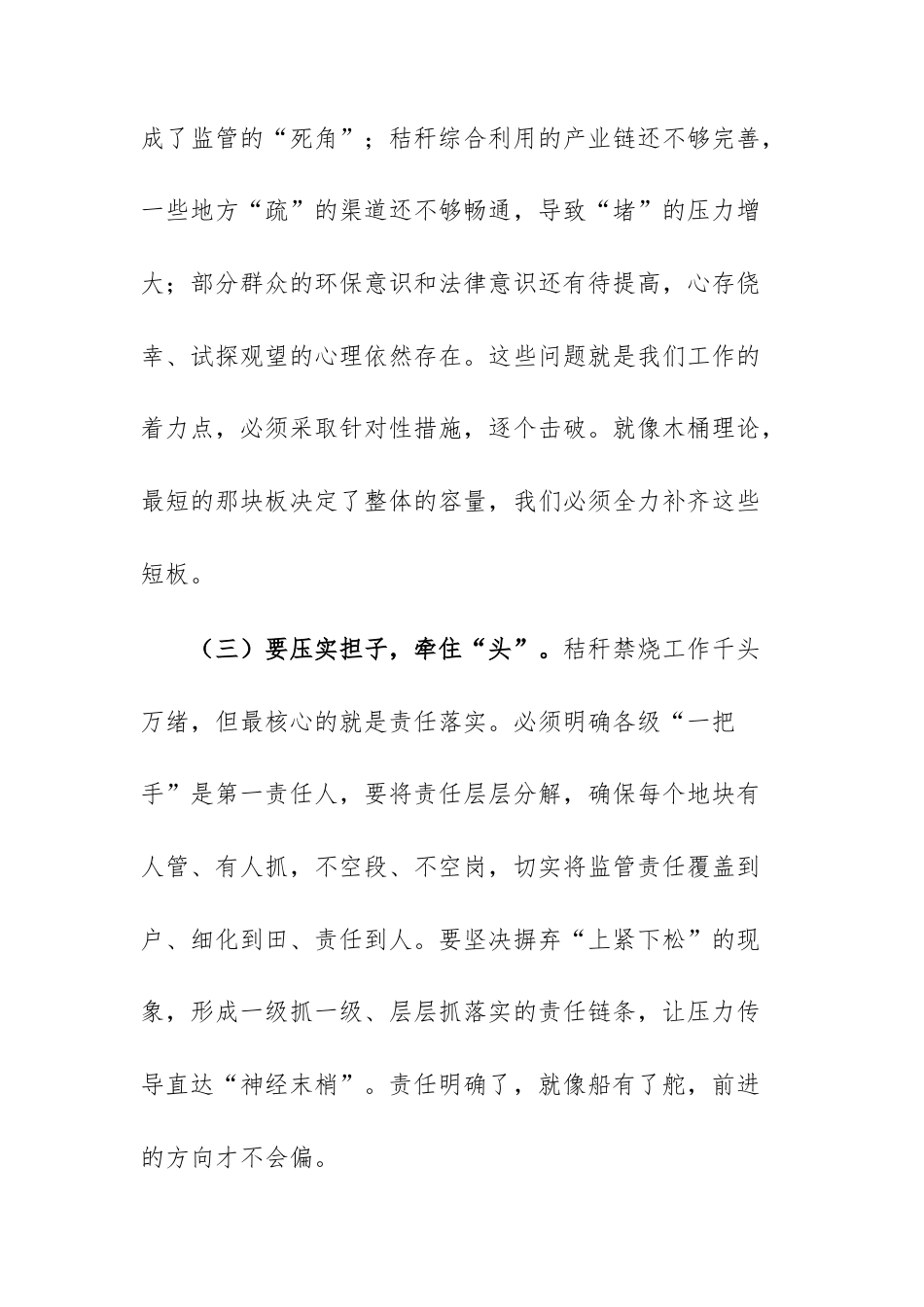 2025年度秋冬季秸秆禁烧管控工作培训部署会议上的讲话范文.docx_第3页