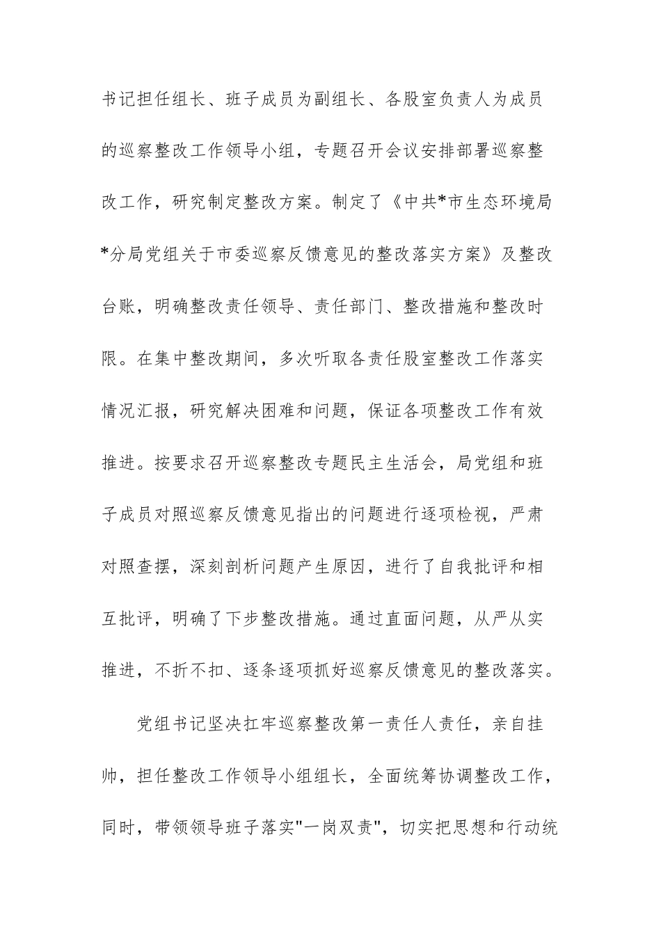 2025年生态环境主管部门党组关于巡察整改进展情况的报告文稿.docx_第2页