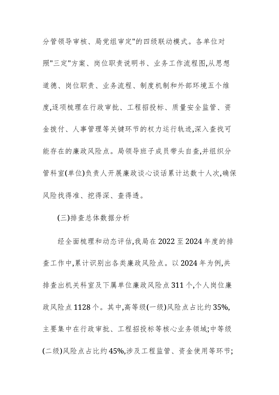 2025年住房和城乡建设主管机关廉政风险点排查与防控报告范文.docx_第3页