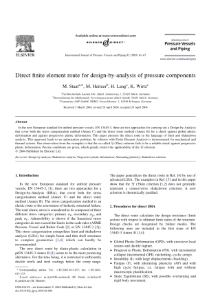 Direct finite element route for design-by-analysis of pressure components (M. Staat M. Heitzer H. Lang K. Wirtz) (Z-Library).pdf