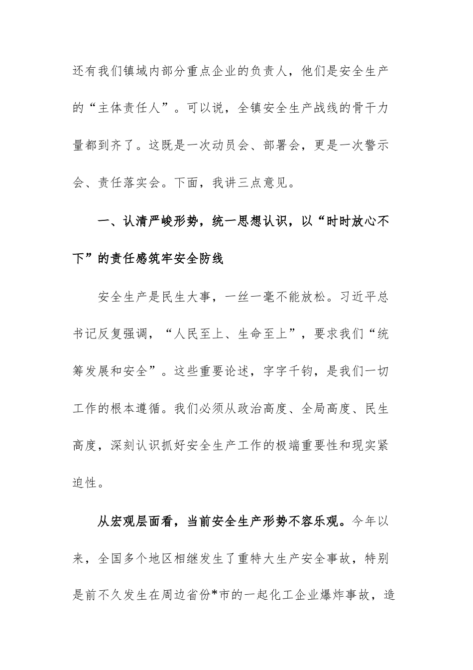 2025年安全生产领域风险隐患集中排查整治行动动员部署会上的讲话范文.docx_第2页