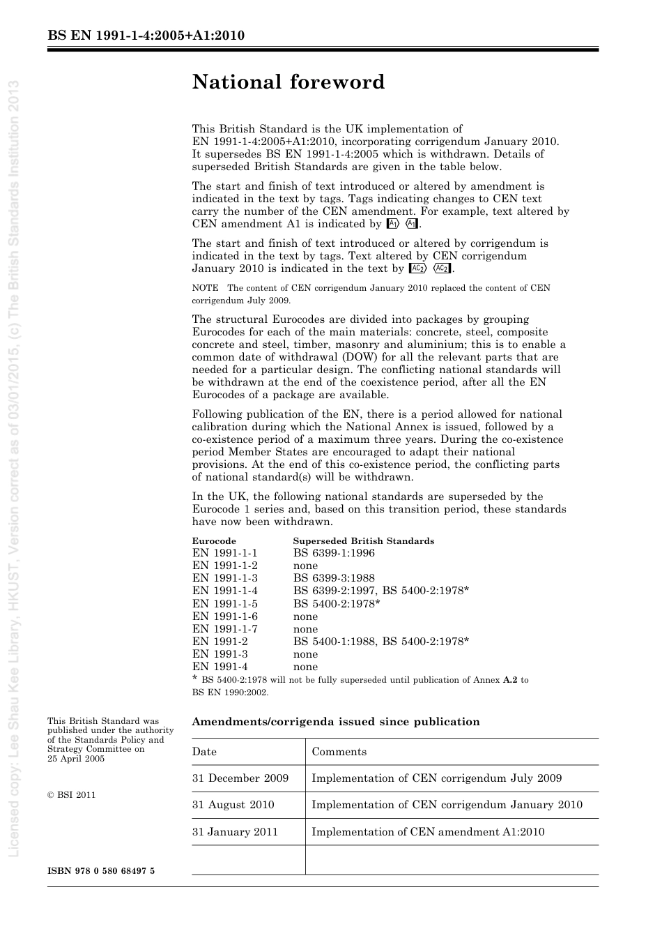 [BS EN 1991-1-4-2005+A1-2010] -- Eurocode 1. Actions on structures. General actions.pdf_第2页