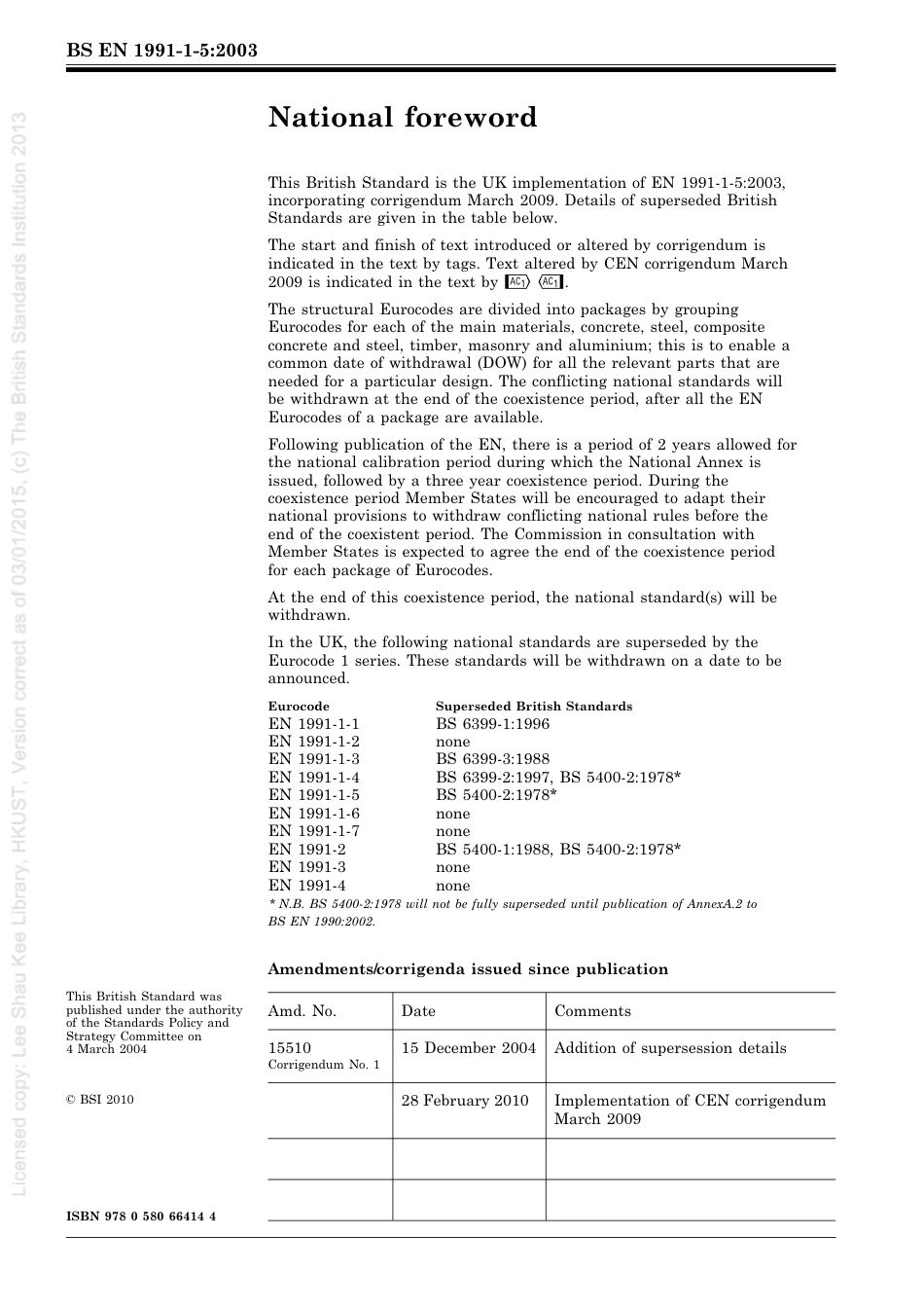 [BS EN 1991-1-5-2003] -- Eurocode 1. Actions on structures. General actions.pdf_第2页