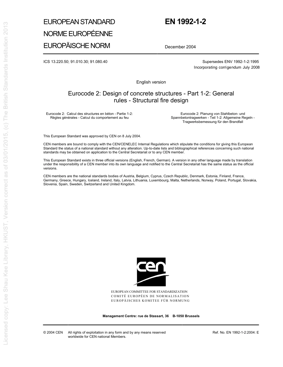 [BS EN 1992-1-2-2004] -- Eurocode 2. Design of concrete structures. General rules.pdf_第3页