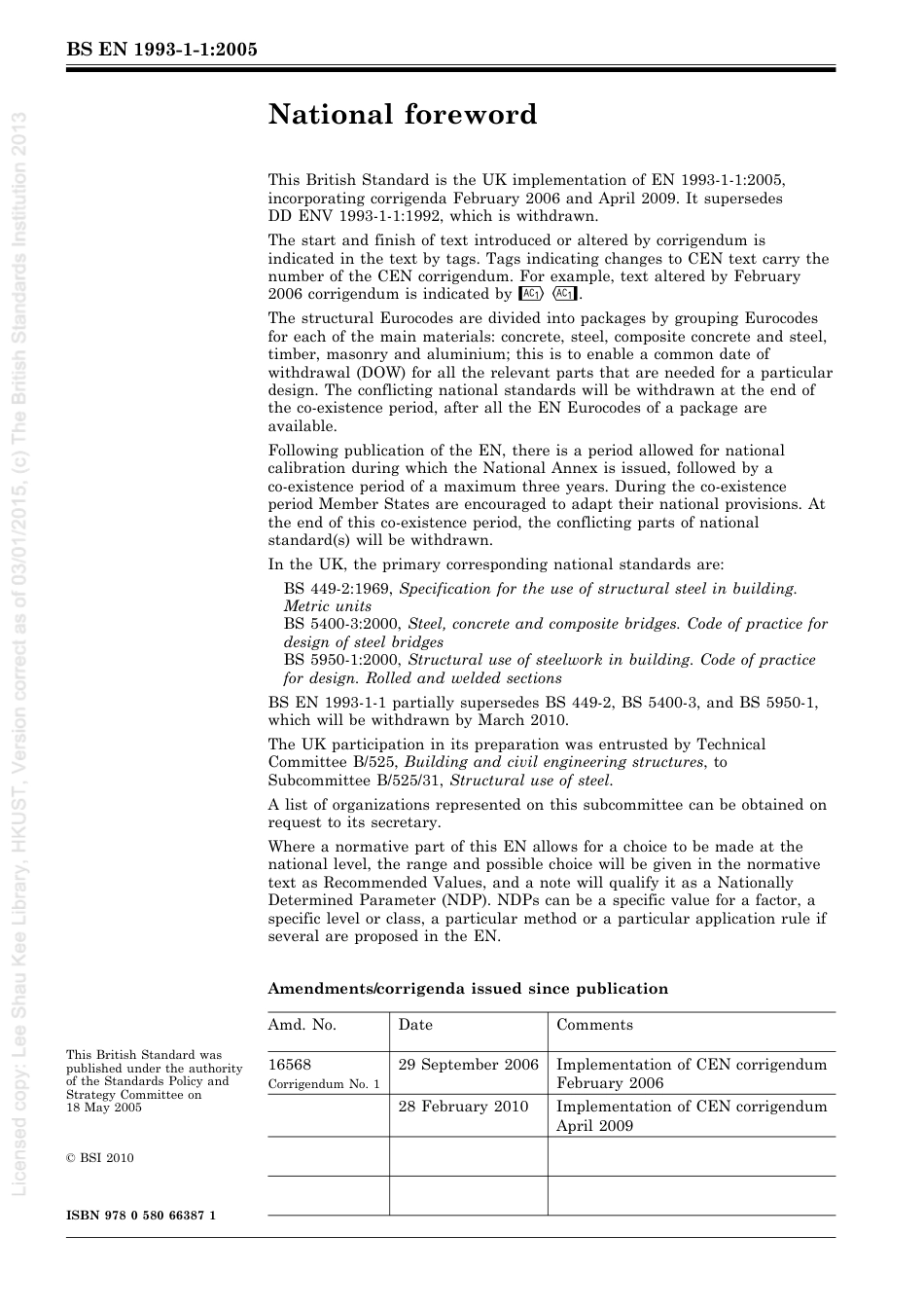 [BS EN 1993-1-1-2005] -- Eurocode 3. Design of steel structures. General rules and rules for buildings.pdf_第2页