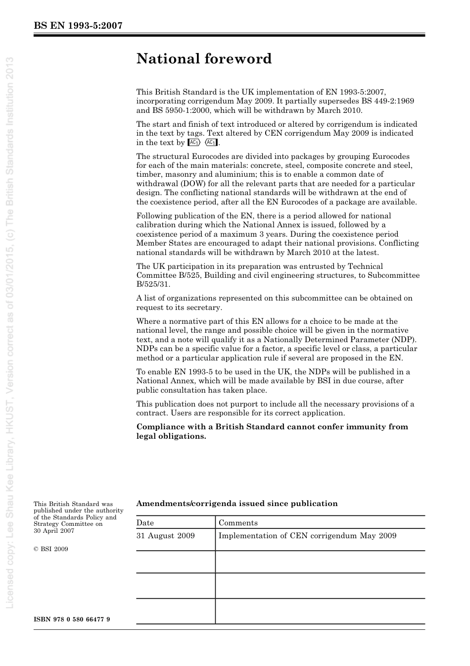 [BS EN 1993-5-2007] -- Eurocode 3. Design of steel structures. Piling.pdf_第2页