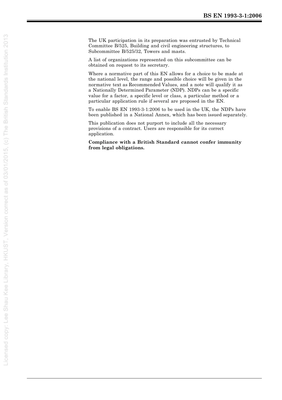 [BS EN 1993-3-1-2006] -- Eurocode 3. Design of steel structures. Towers, masts and chimneys.pdf_第3页