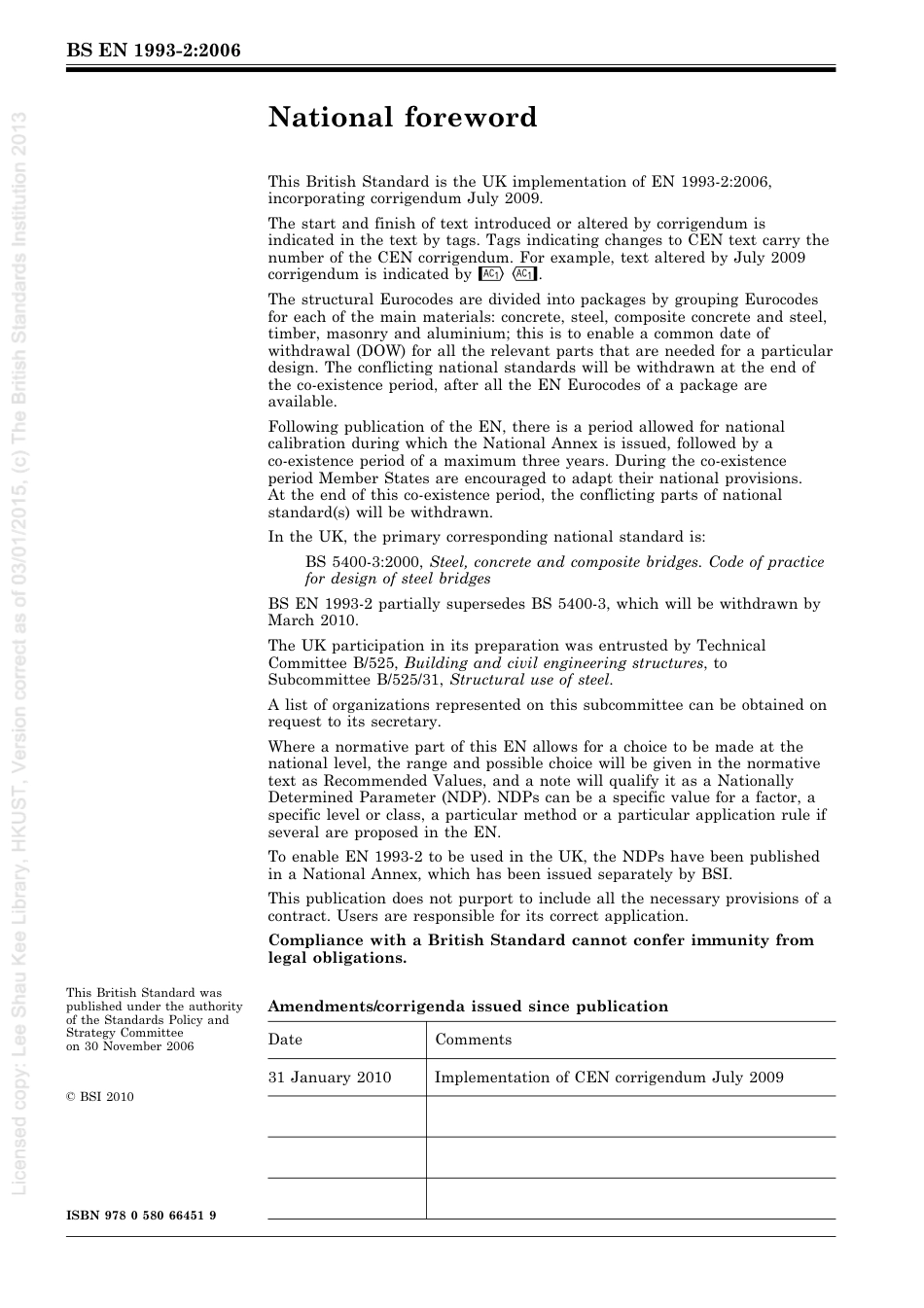 [BS EN 1993-2-2006] -- Eurocode 3. Design of steel structures. Steel bridges.pdf_第2页